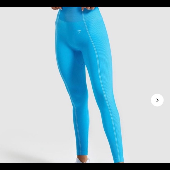 Gymshark Blue Ultra Seamless Leggings - Picture 3 of 4
